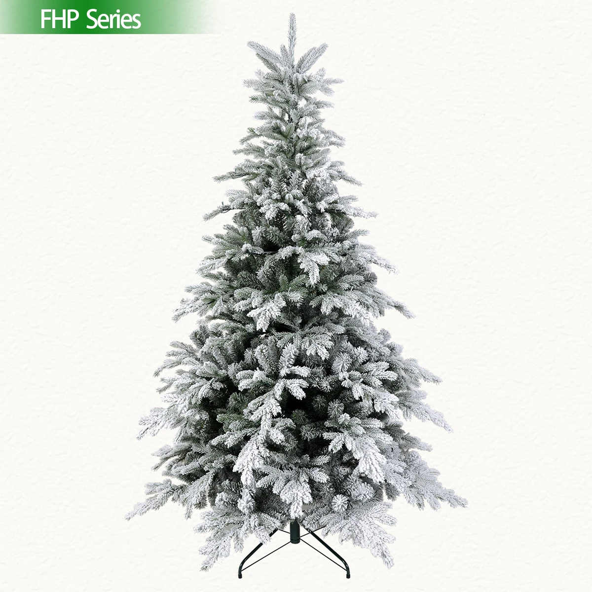 Popular Pretty Shaped Artificial Flocked Christmas Tree with LED Lights Snow Prelit Christmas Tree for Holiday Party Decoration