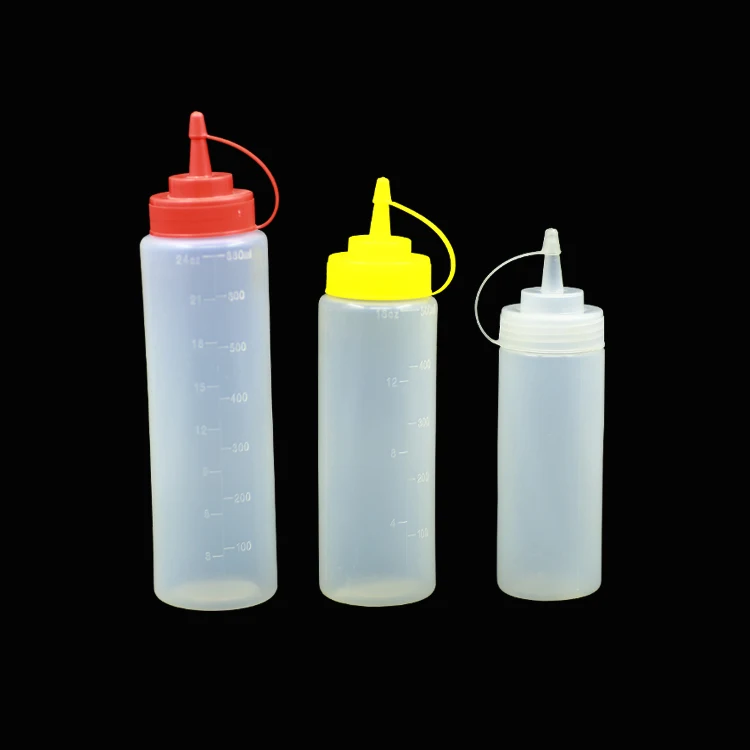 
8oz 12oz 14oz 16oz 24oz 32oz 36oz salad ketchup sauce plastic squeeze bottle 