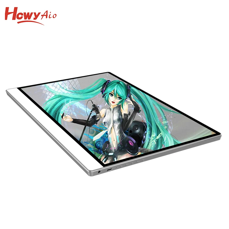 New 15.6inch Sliver Full Metal Case 4K IPS Panel Portable Monitor with 3000mA Battery