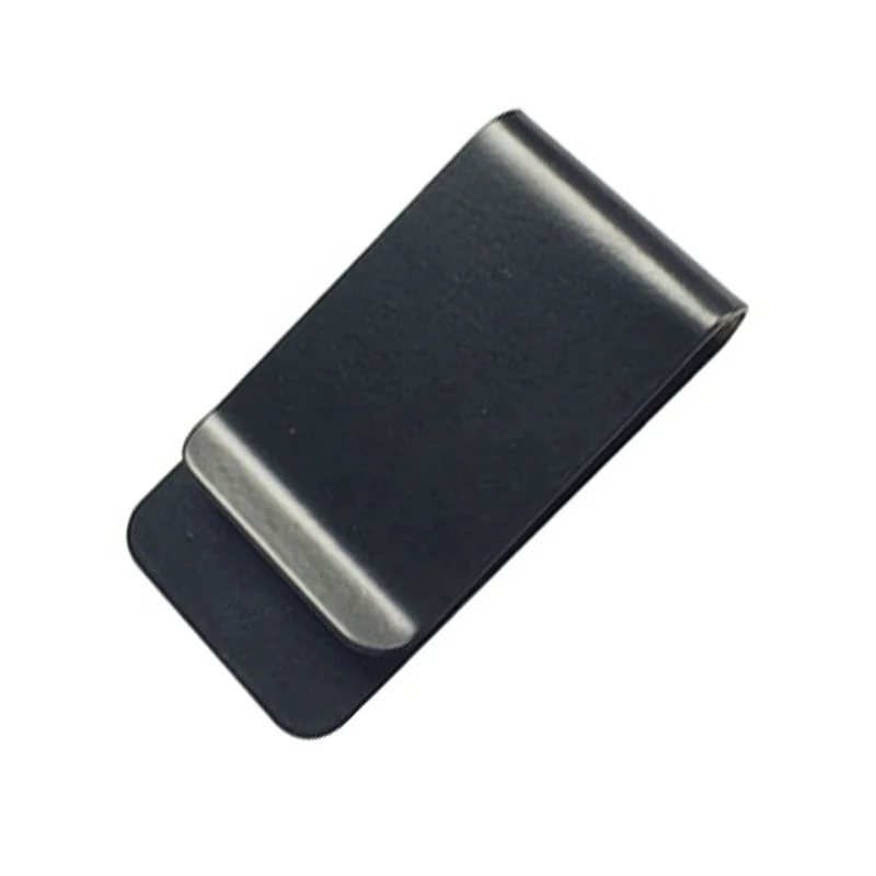 Тонкий металлический зажим для денег с пользовательским логотипом, оптовая продажа