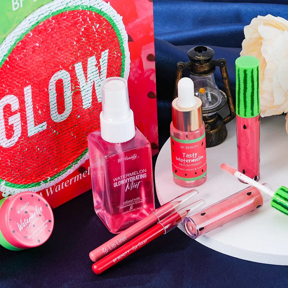 Wholesale Travel Make up Kit All in One Professional Set Full Makeup Set Sequin Watermelon Makeup Set for Woman