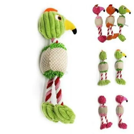 Sustainable Pet Dog Chew Toy Funny Animal TPR Toy Playing Cotton Rope Bite-Resistant Rubber Tooth Cleaning Popular Design Cats