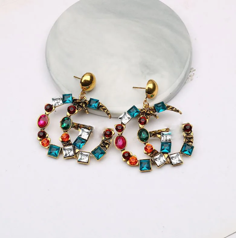 Wholesale Creative Letter GC Earrings Exaggerated Fashion Jewelry Accessories Gold Plated Big Hoop Earrings