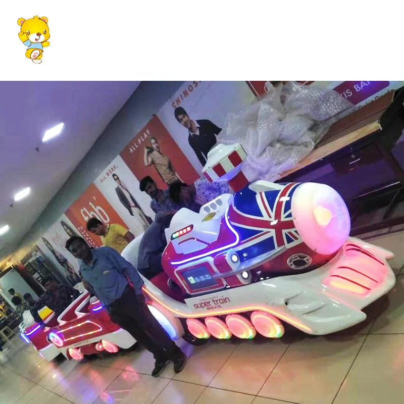 Amusement park coin operated Super Mist Spray Large Train ( 1 locomotive + 2 carriages)