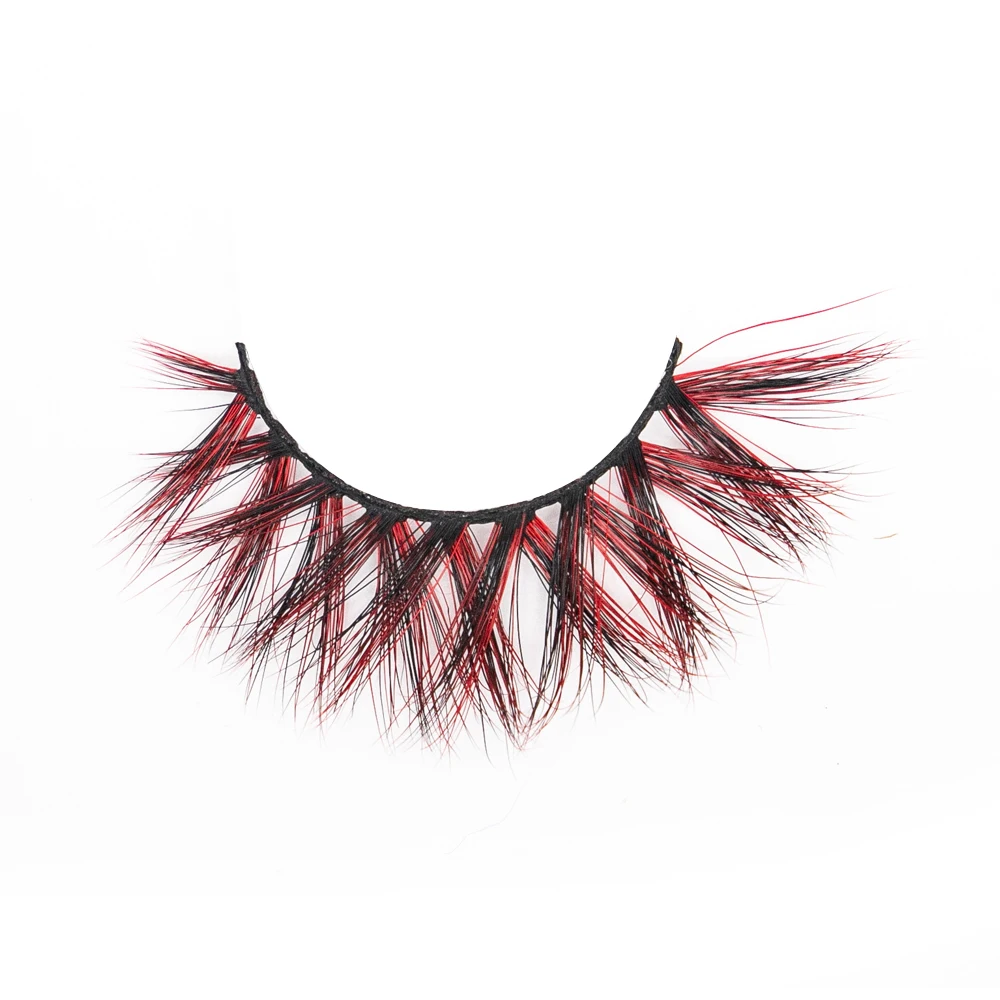 OEM factory price own brand Professional 3d Mink colorful Eyelash