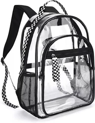Hot Sale School Outdoor Waterproof Clear Transparent Pvc Backpack Clear Mini Backpack