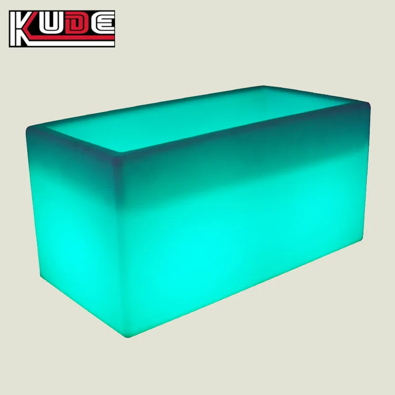 LED Long Ice bucket lighted flower vase pot for outdoor pots to decorate