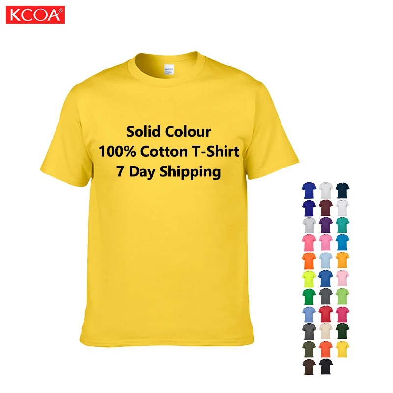 High Quality Blank Unisex T Shirt Custom 180G 100% Cotton Black T-Shirt Screen Print Clothes Men T-Shirt Plain T-Shirts For Men