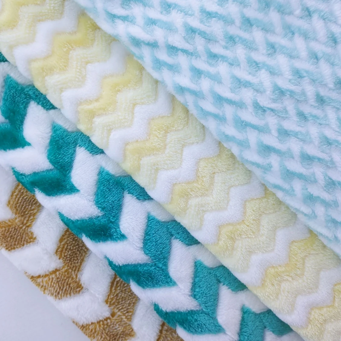 Direct Sales Pajamas Pants, Comfortable Breathable Double-Sided Plain Coral Fleece Knit Jacquard Stretch Flannel Fabric/