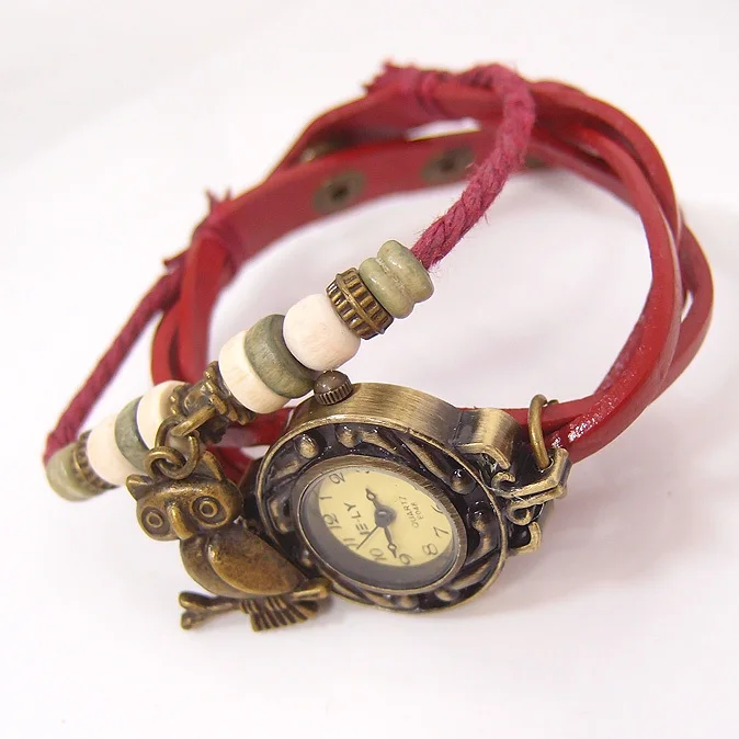 Luxury Brand Leather Quartz Watch Women Ladies Casual Fashion Vintage Bracelet Wrist Watch relogio feminino female