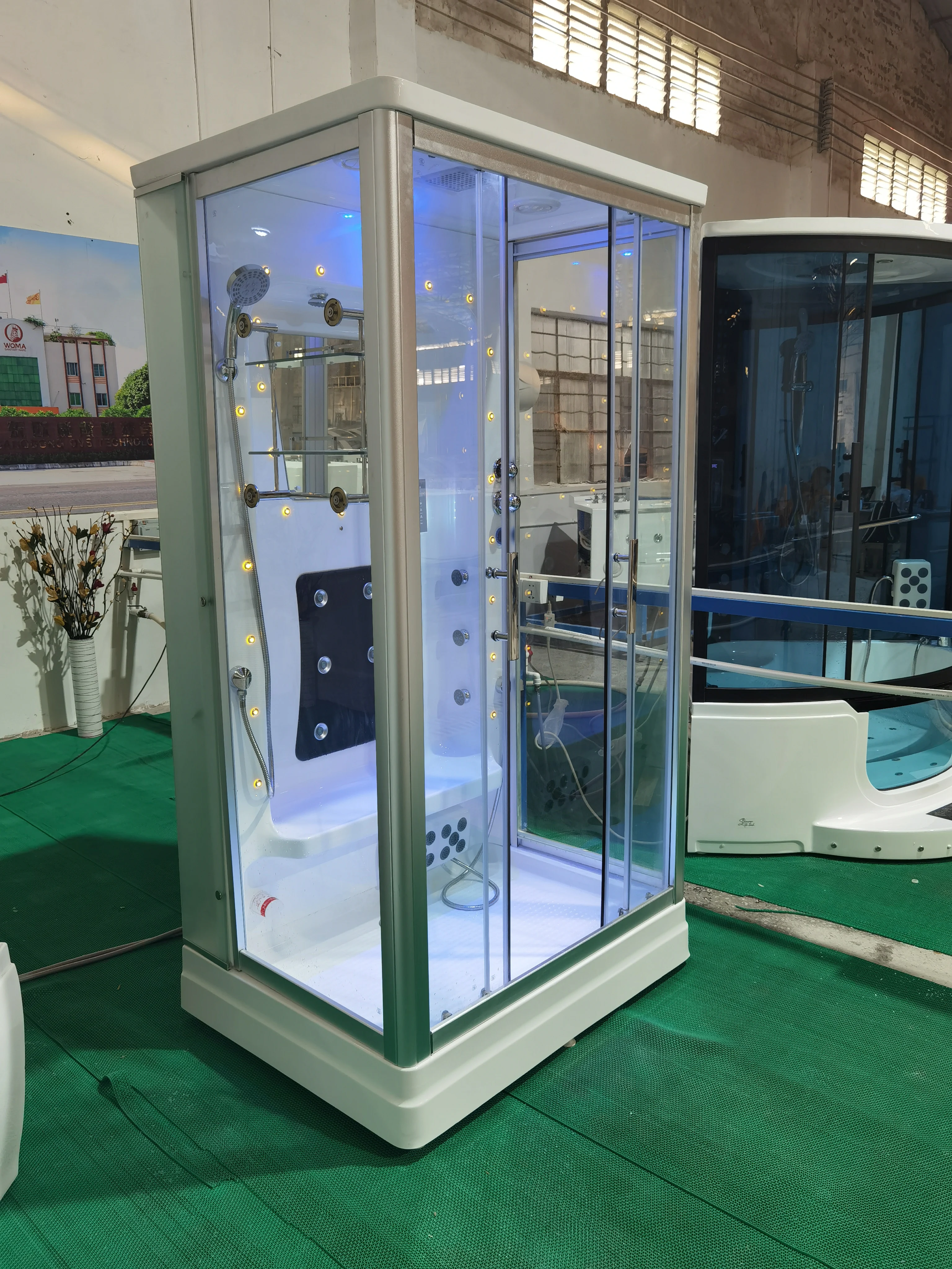 Good Selling Bathroom Cabin Luxury Design Steam Sauna Bath Shower Rooms Y846