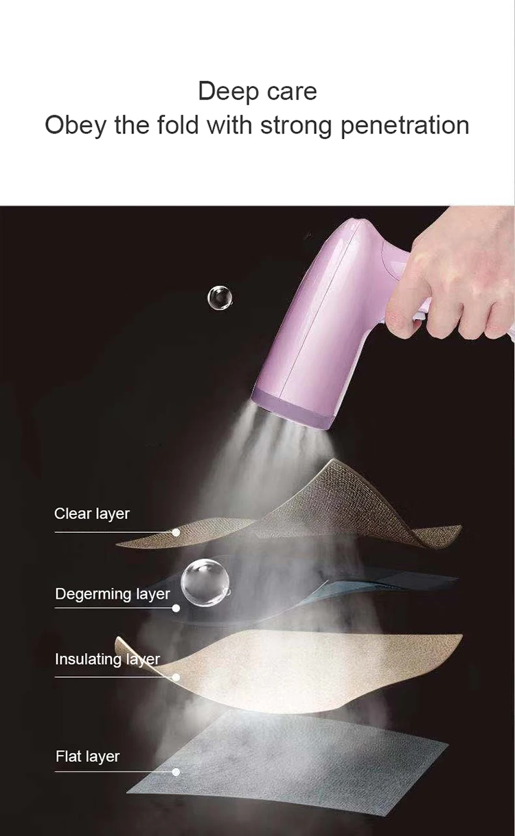 Steam press iron machine handheld portable travel garment clothes steamer wireless usb handheld ironing machine hot sale