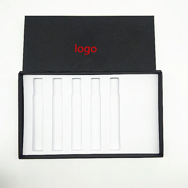 Food Grade Cardboard White/Black/Kraft Paper Foldable Perfume Packaging 15ml bottle Paper Box Small With Custom Printing