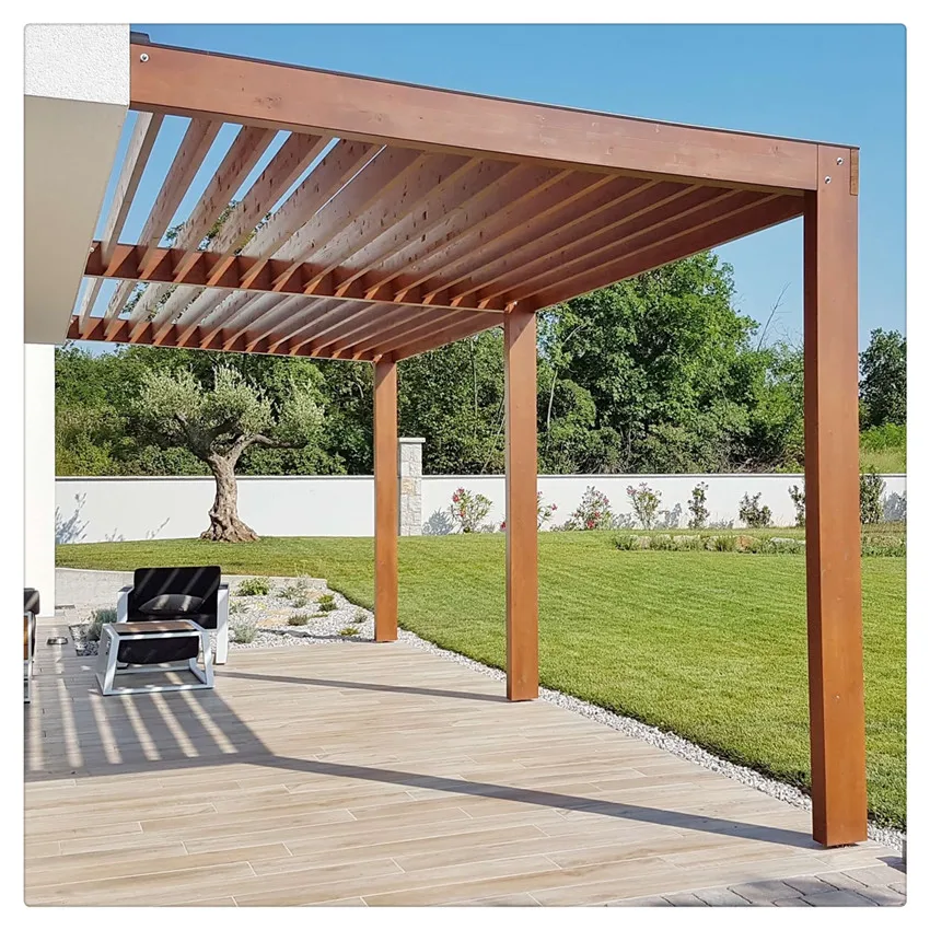 Алюминиевая уличная беседка для террасы, жесткая беседка, беседка, уличная деревянная беседка