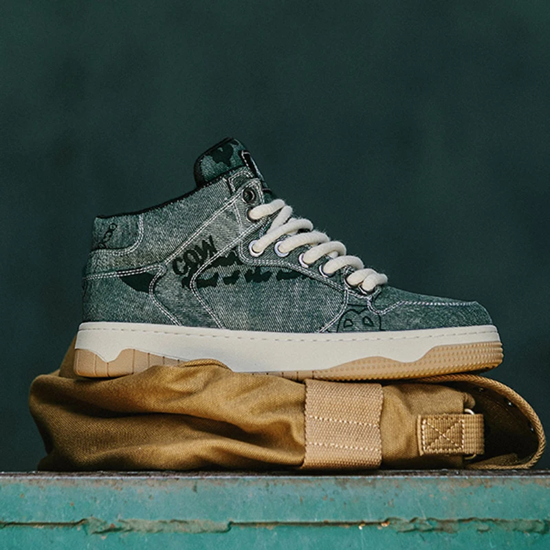 High Quality Oem Custom Design Fashion Denim Men Shoes With Logo Manufacturers Customized Sneakers For Men