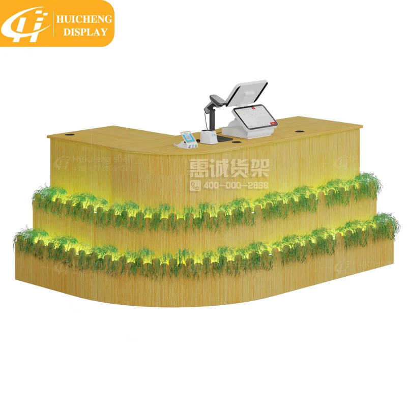 Hotel checkstand retail stop cashier desk convenience store supermarket checkout counter