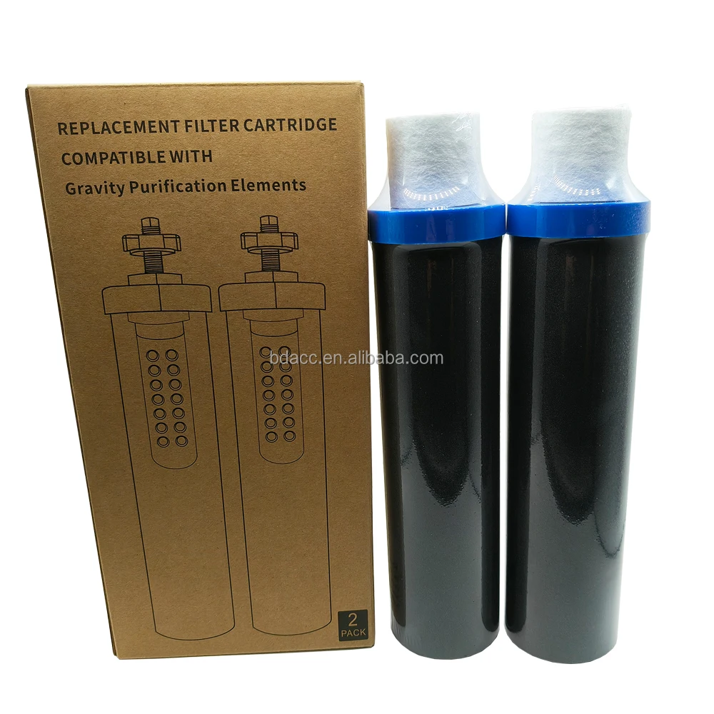 effective set of 2 UF membrane BB9-2 black filter replacement for countertop water filtration system