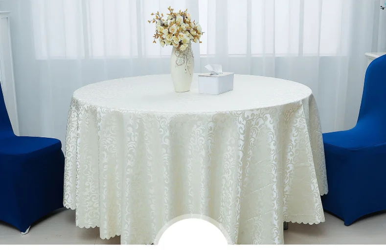 white round table cloth for weeding