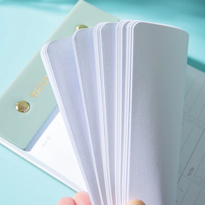 Top Memo Pad Planner New Design Pu Leather To Do List Fancy Writing Custom Printing Notepad