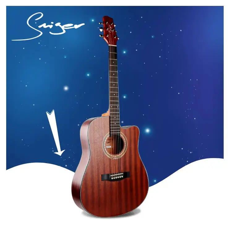 Китайский гитарный поставщик Оптовая цена начинающего Акустические