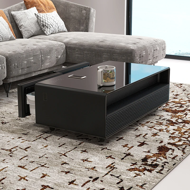 Primst 2024 Multifunctional Luxury Furniture Smart Tables Touch Screen Smart Coffee Table with Fridge Speaker