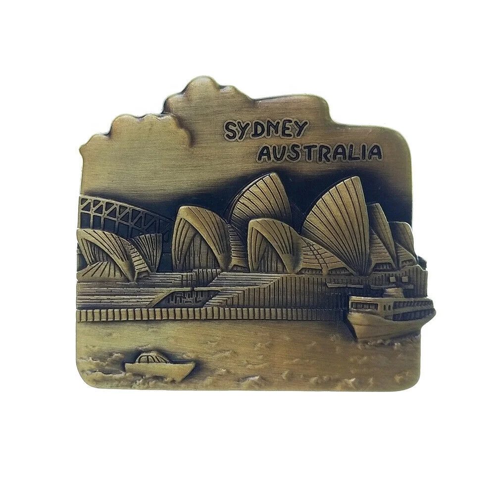
Fashion Metal Craft Gift Australia Sydney Tourism Travel Souvenir 3D Metal Fridge Magnet 