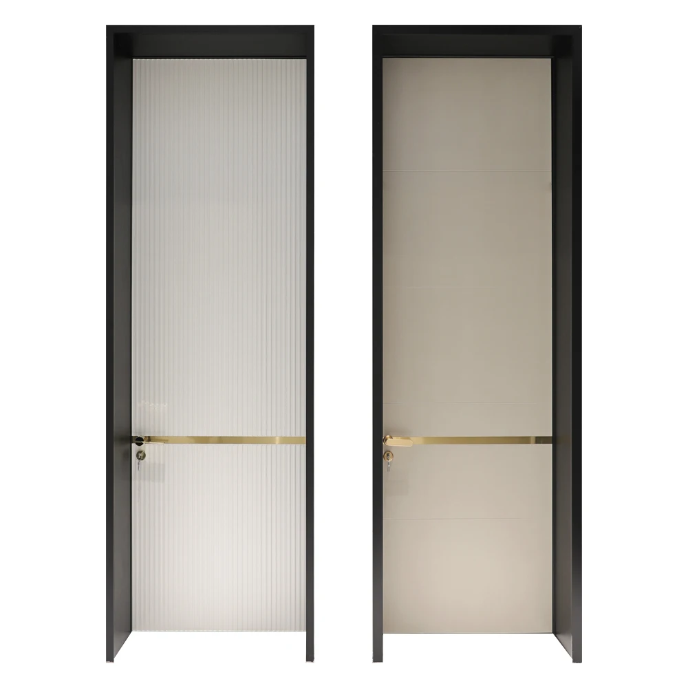 High Quality European Style Waterproof Moisture proof WPC PVC Swing Door WPC Door FOR Hotel