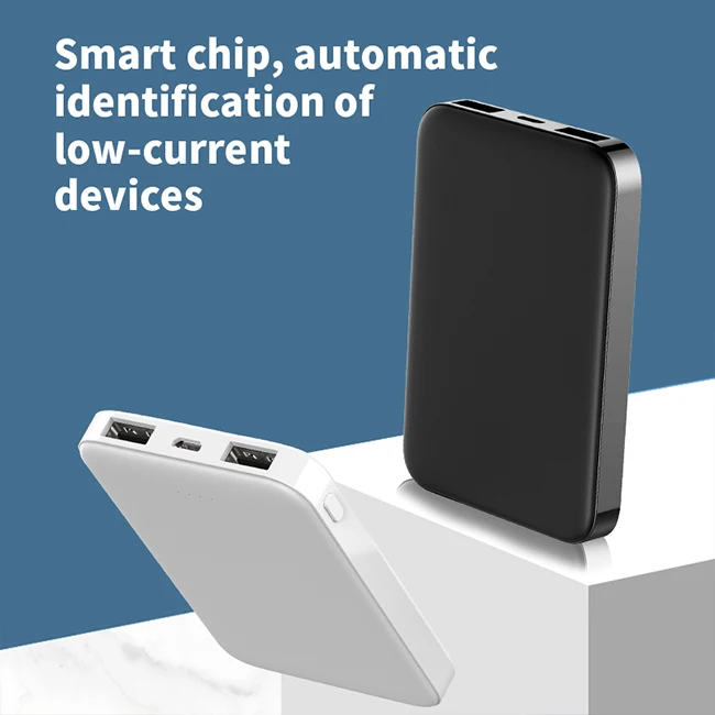 Factory price Slim portable dual USB micro mini mobile phone charger 5000mAh powerbank power bank 5000 mah power banks