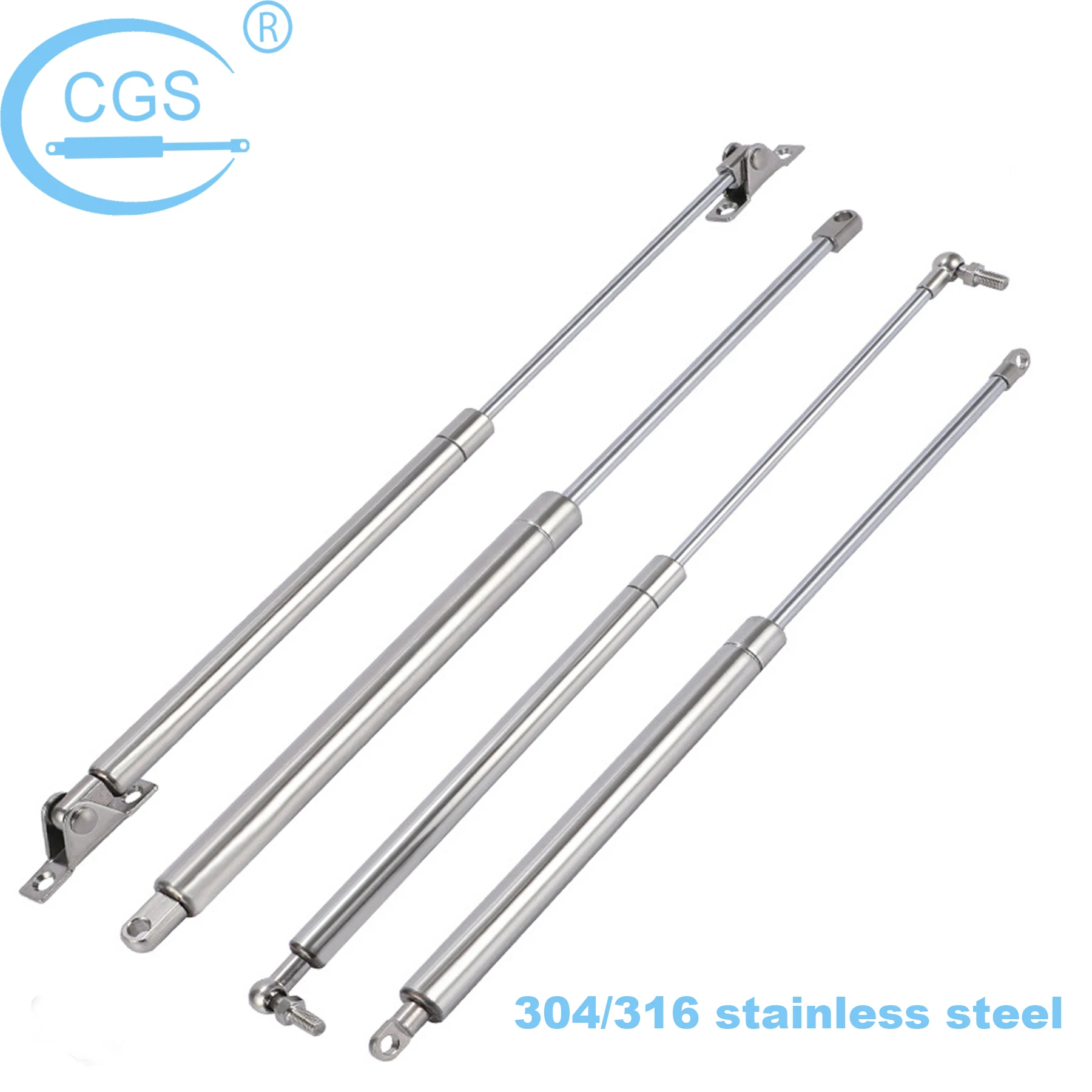 High quality stainless steel gas springs gas struts for Marine
