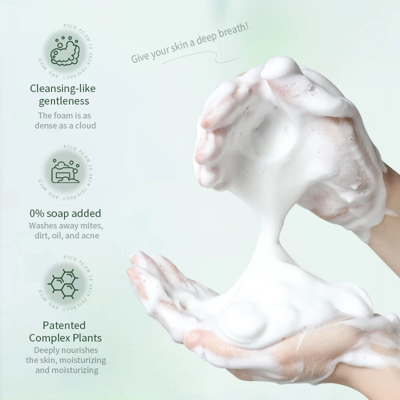 VSHELL Azelaic Acne Face Wash 120g/4.23 Oz Deep Cleansing Anti Acne Oil Control Facial Cleanser For Oily Skin Private Label
