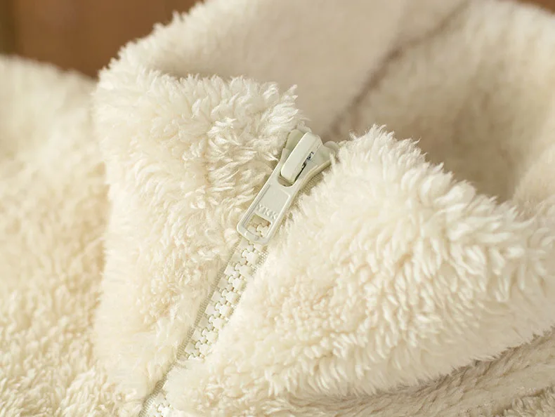 Man Jacket Winter Outdoor Fluffy Full Zip Fleece Sherpa Jacket Thick Unisex Polar Fleece Jacket