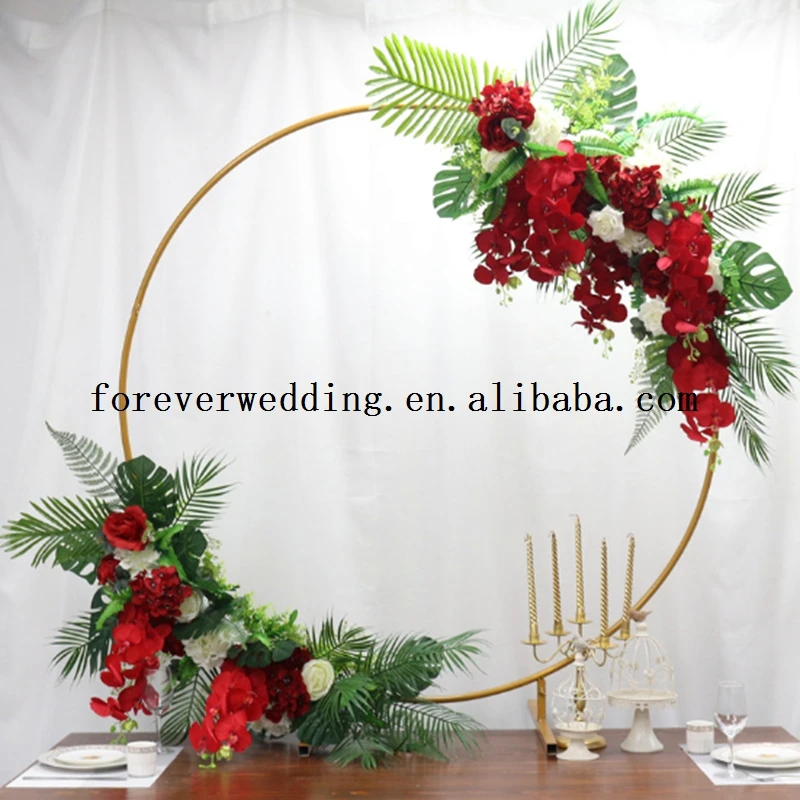 
Wedding arch metal flower stand /round wedding arches stand for wedding table centerpieces decoration display stand 