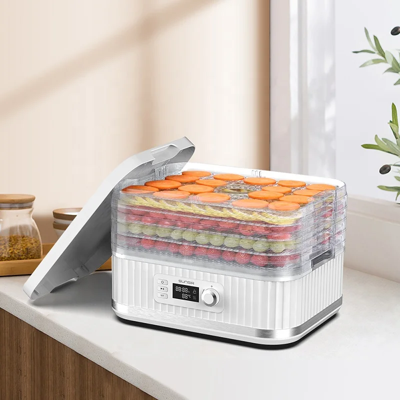 400W Food Dehydrator 5-9Trays LCD digital version Faster Drying for Beef Jerky  Meat Fruit Dog Treats Herbs