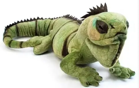 Greenmart Factory Custom Made Realistic Soft Cute Green Lizard Plush Toy Chameleon Simulation Animated Lifelike Stuffed Animal