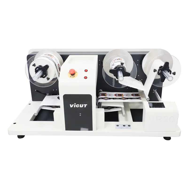 VICUT VR30 automatic digital roll to roll label die cutter rotary label cutter for label and sticker processing
