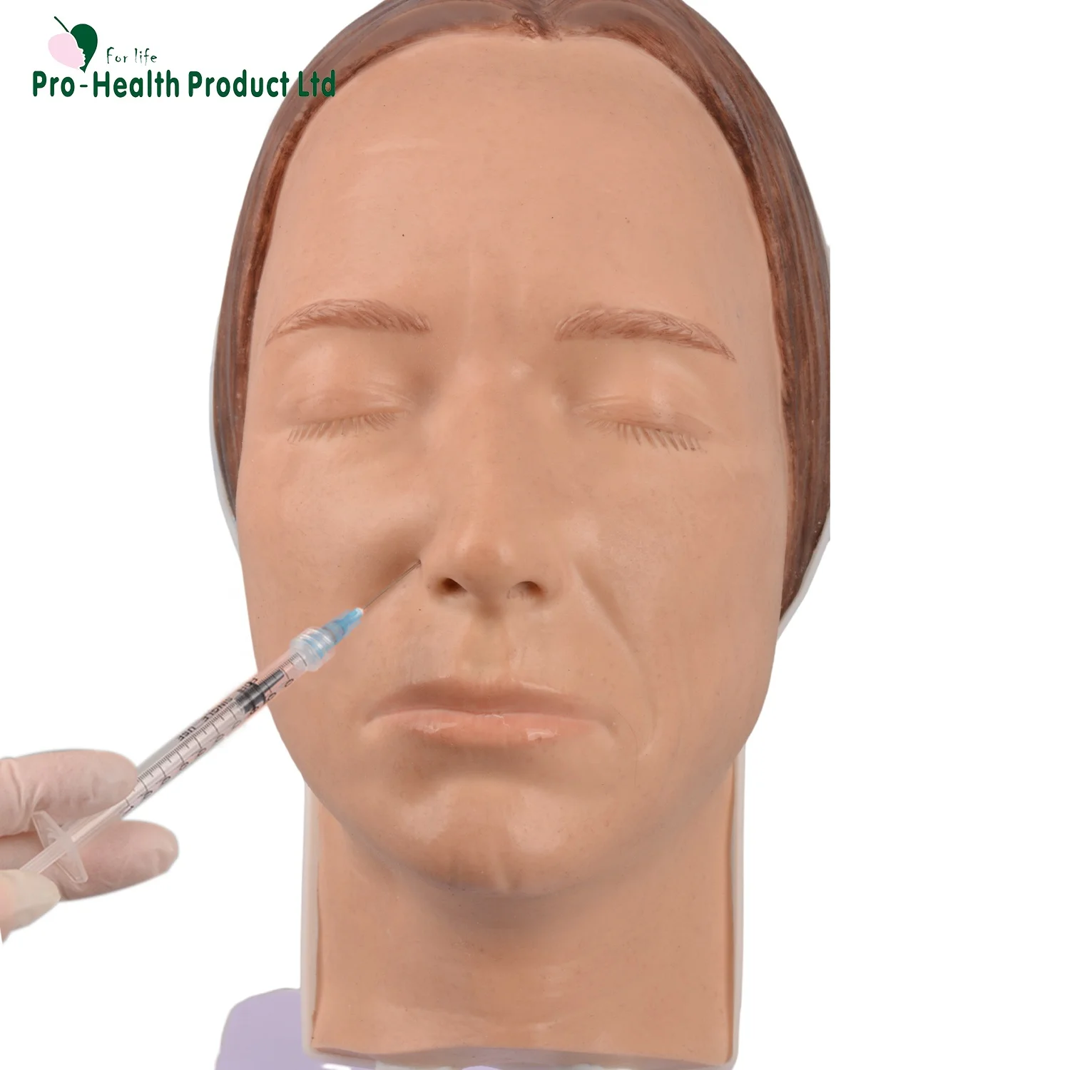 Silicone Mannequin Head Female Face With Bone Inside Injection Practice Model for Neurotoxin Injections Facial Injections