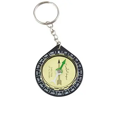 Promotional Muslim Pocket Keychain Compass