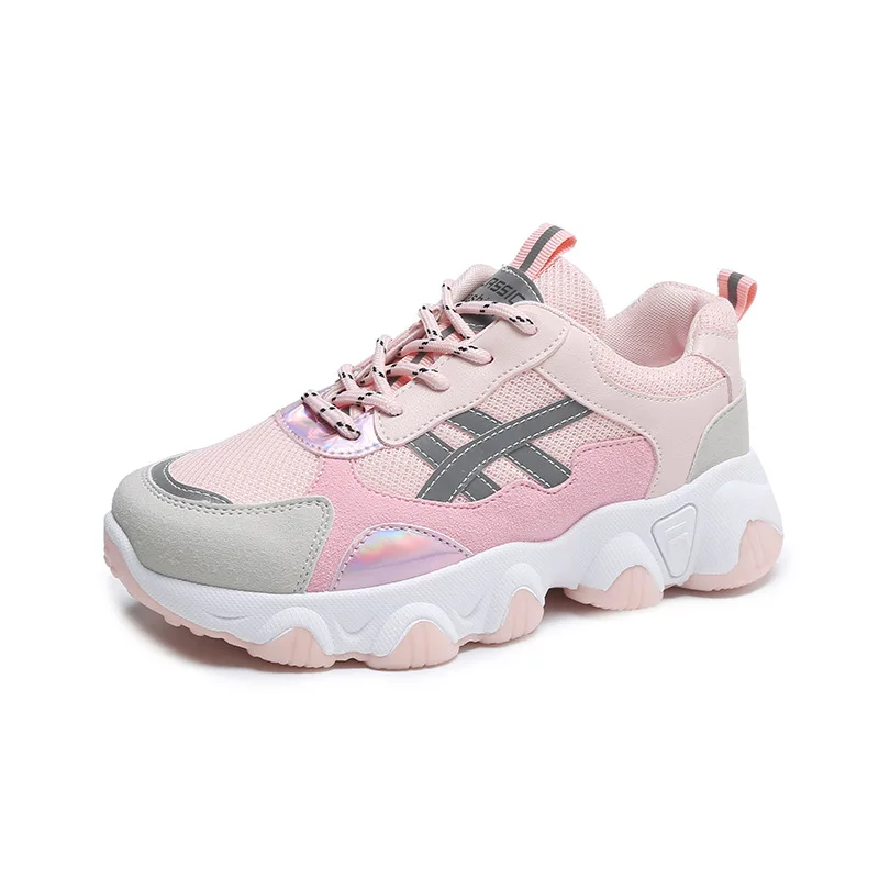 
Резиновая подошва из ПУ кожи для женщин, спортивная обувь 2021 новые кроссовки низкая цена Спортивная повседневная обувь для детей; Для девушек; Для женщин 