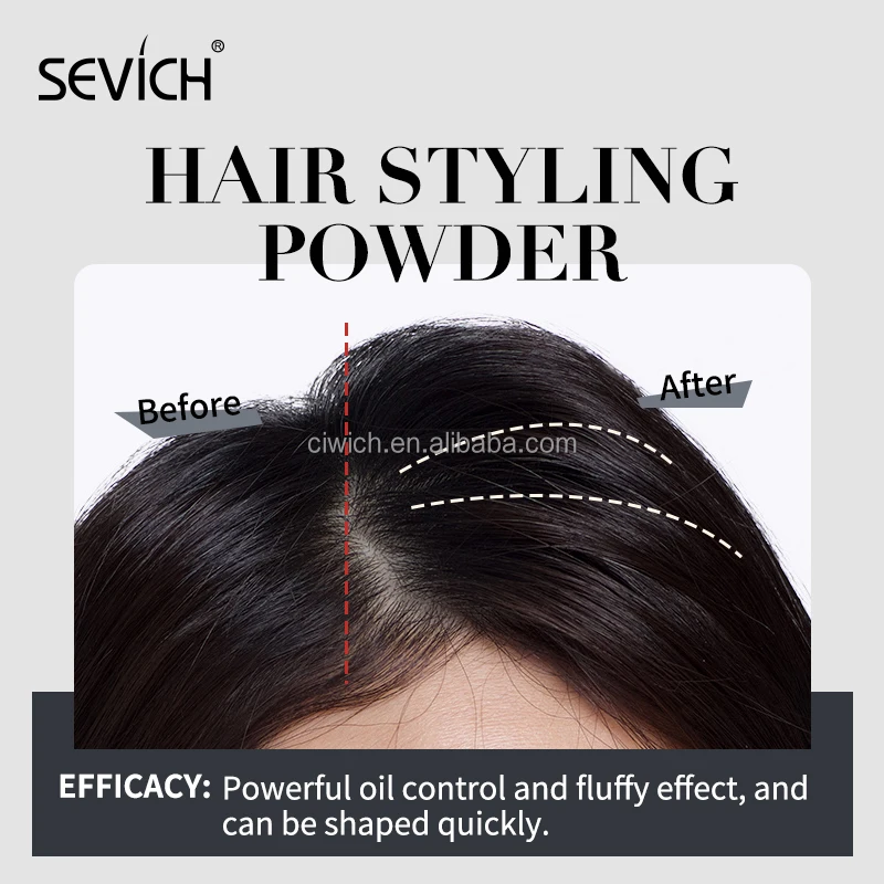 Sevich Hot Selling Hair Styling Powder Natural Volume Powder Matte Powder Hair Strong Holding Increases Hair Volume