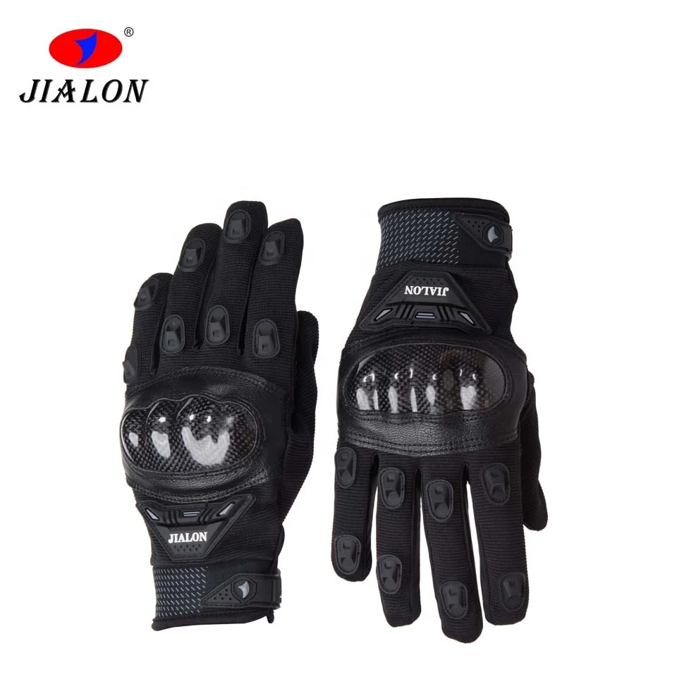 Custom Logo Off Road Racing Riding Bike Hand Leather Motorcycle Gloves