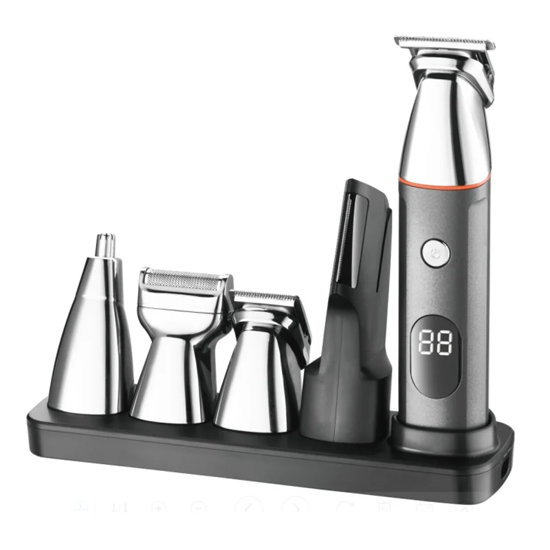 Professional Stainless Steel Hair Clipper Grooming Kit Low Noise High Speed Hair Trimmers Hair Removal Appliance