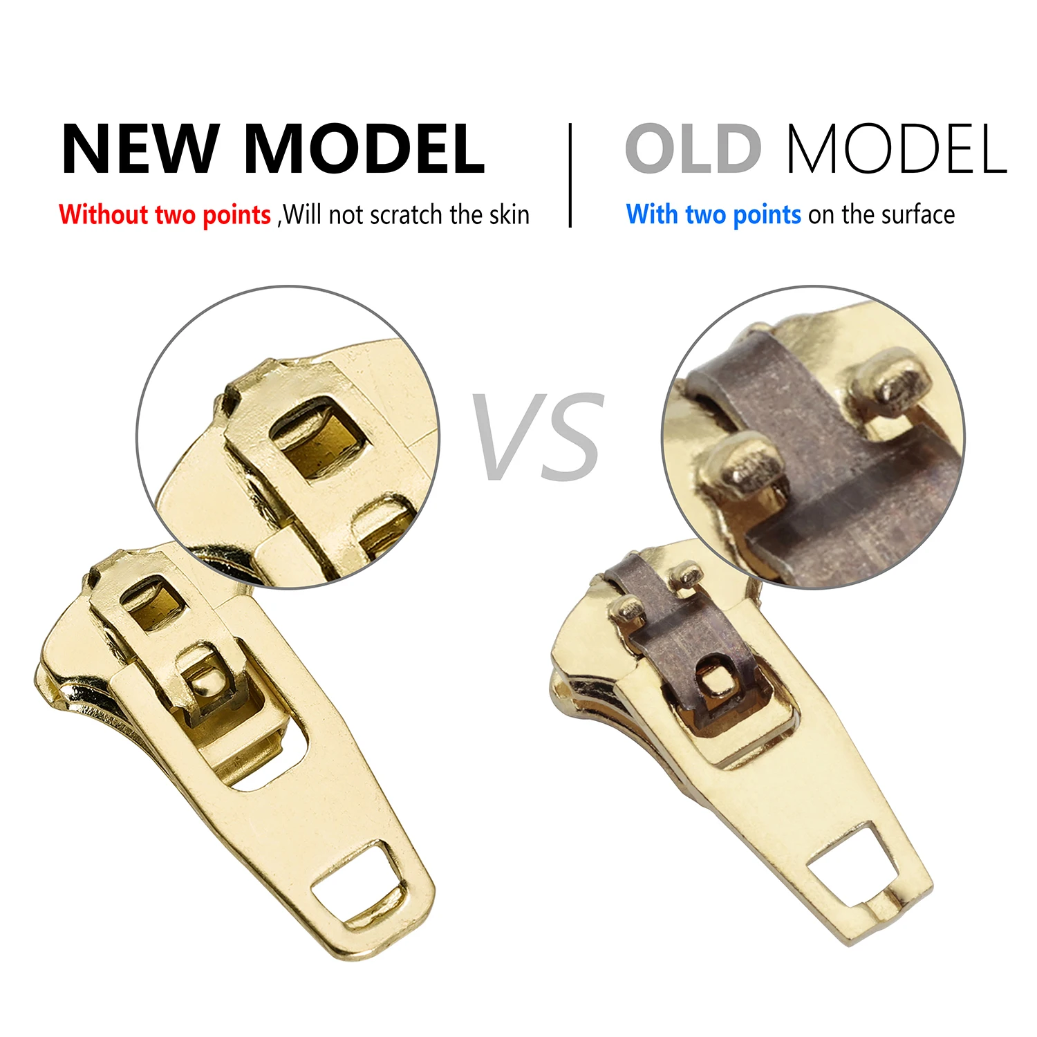 Custom Silver Zipper Pulls 4.5 metal Charms 4yg 5yg Zipper Slider And Puller For Jens Stainless Steel Brass Zipper slider Head