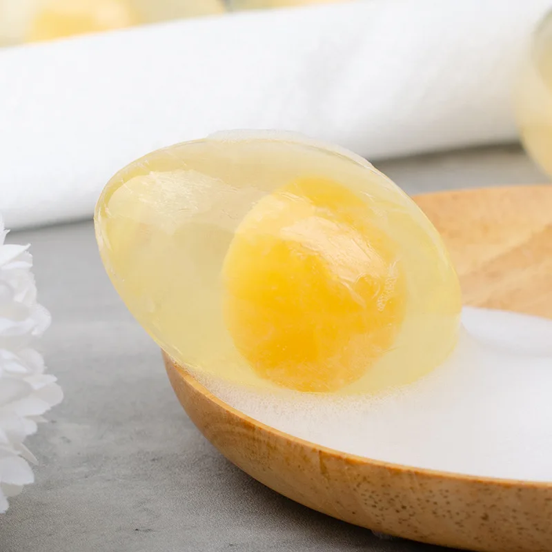 OEM Private Label Handmade Egg Soap Bar Kojic Acid Collagen Whitening Soap Bath Hotel Toilet Soap
