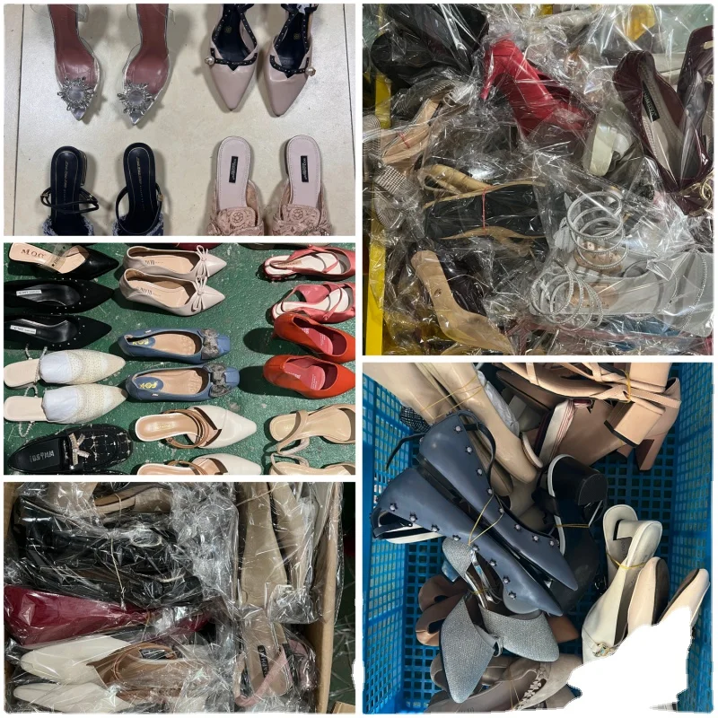 S15 factory cheap price summer Fashion Second hand shoes women High heel used shoes high quality 90%clean