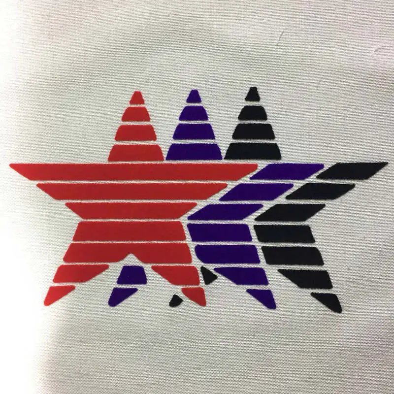 Wholesale  Manufacture Fabric Velvet Touch Embroidery Flock Heat Transfers