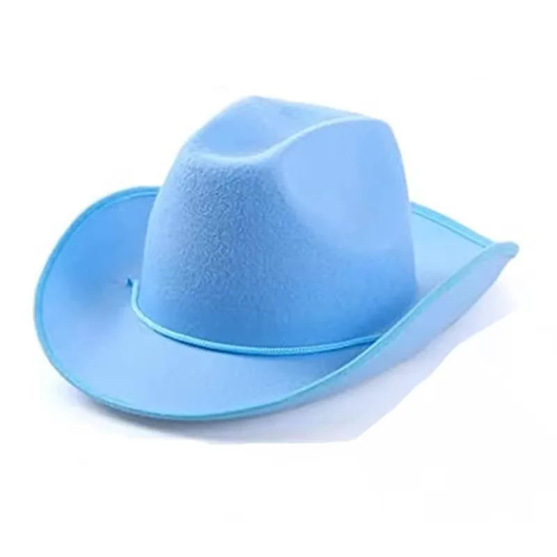 Cowboy Birthday Party Western Cowgirl Hat Felt Cowboy Hats With Adjustable Drawstring Hat For Boys Girls