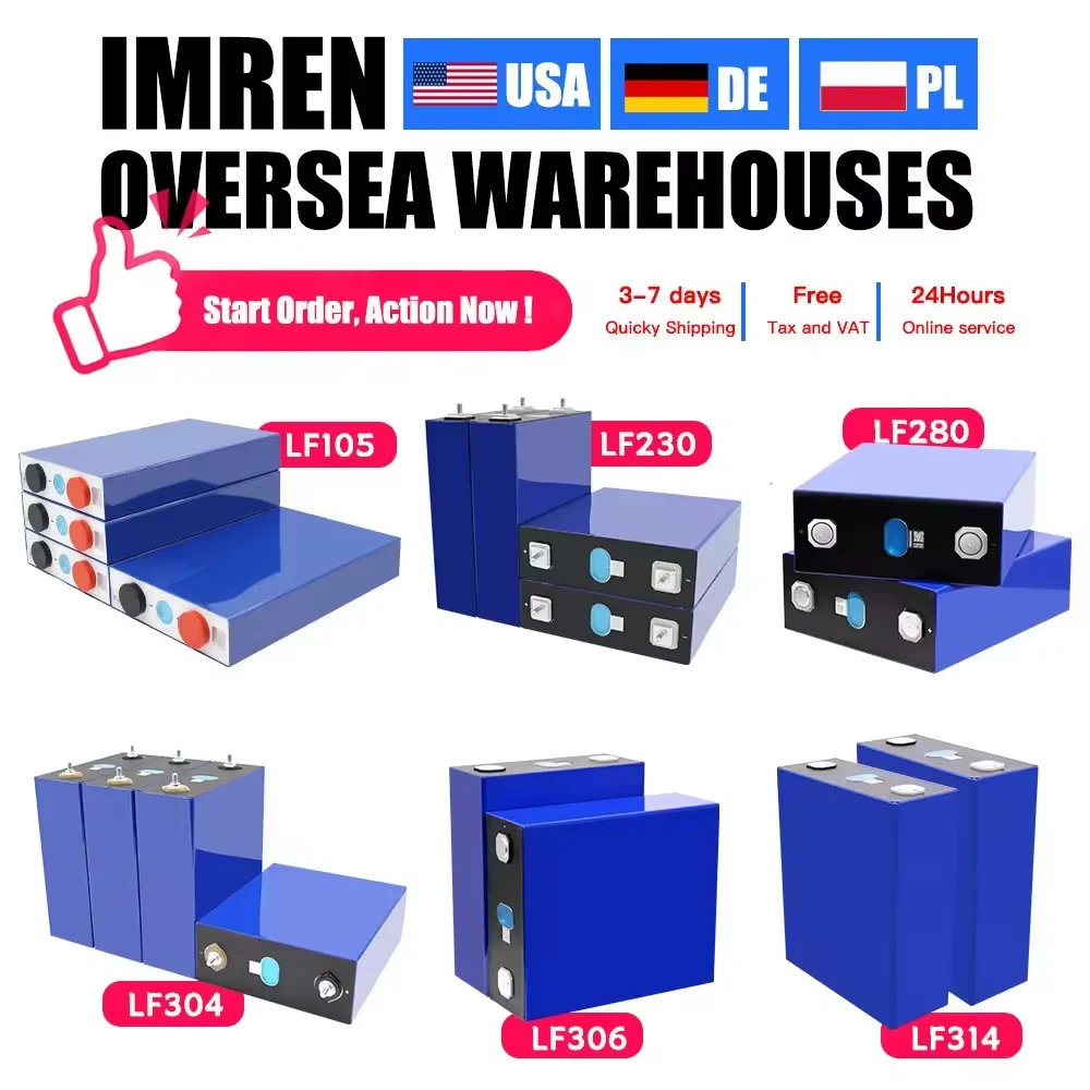 ev e 105ah lifepo4 battery cell 3.2v lipo4 akku solar eu stock lithium ion prismatic li lfp warehouse energy storage phosphate