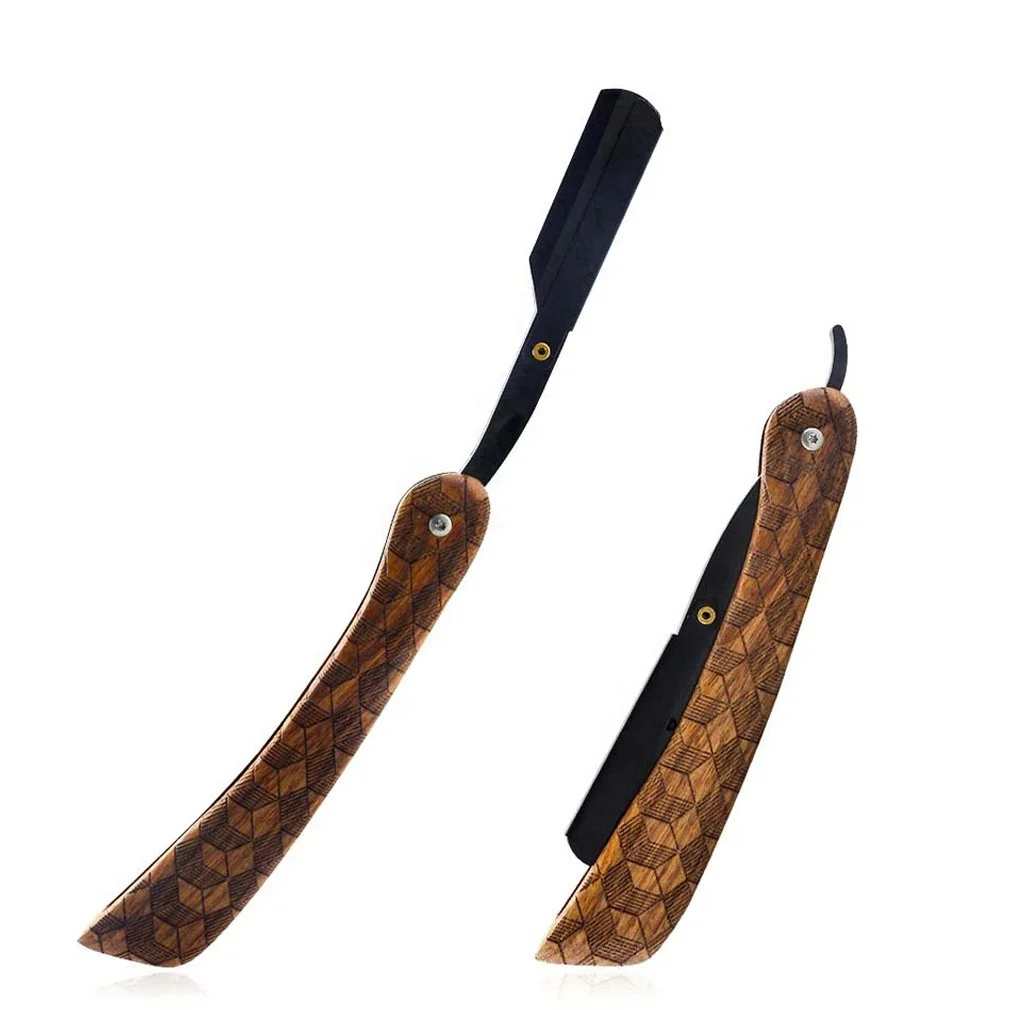 New Genuine Straight Razor 3 blade no disposable shaving razor Professional Razor For Barber Custom