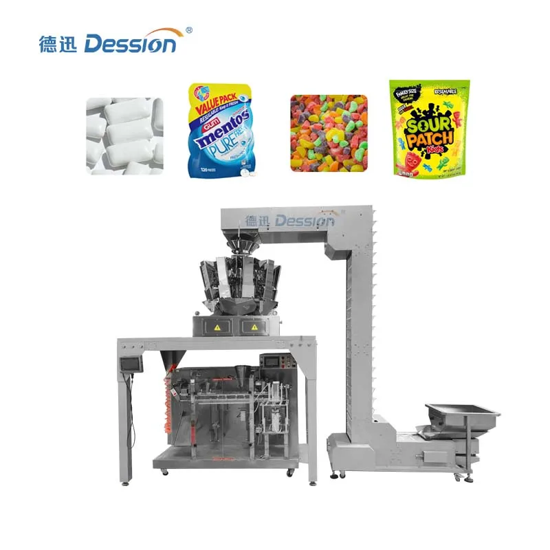 automatic peppermint candy filling packing machine small bag big bag food weigher packing machine