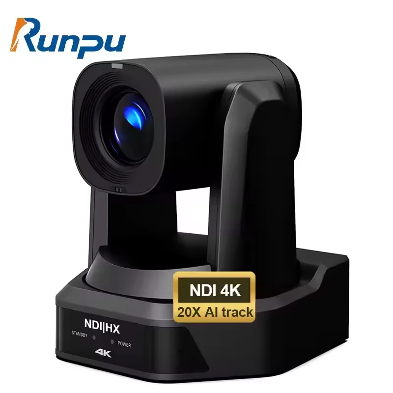 HD66K-20N Runpu потрясающий подкастинг прямая трансляция 60fps 4K 20X оптический зум PTZ-оптика камера для конференц-зала sdi AI Track